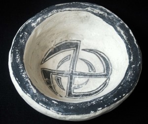 filippo biagioli terracotta ritual pottery bowl analphabetic art