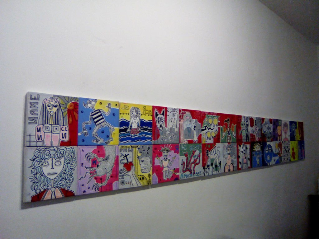 filippo biagioli tra stupore e innovazione personale galleria viadeimercati vercelli arte tribale contemporanea dipinti su tela