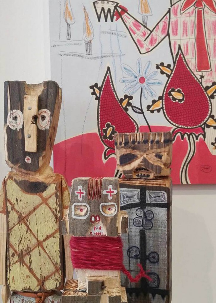gio'o doll e dipinti filippo biagioli tra stupore e innovazione personale galleria viadeimercati vercelli arte tribale contemporanea