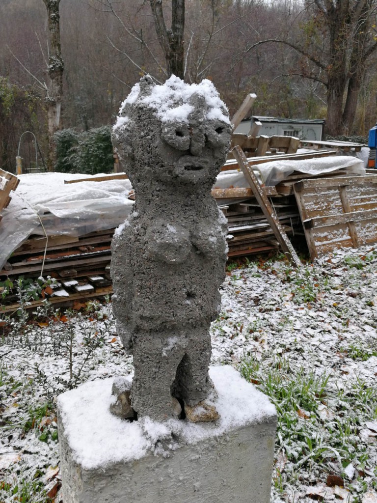 filippo biagioli guardian figure snow