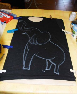 libreria del fumetto  pescia elefante opera inizio t-shirt elisa niccolai