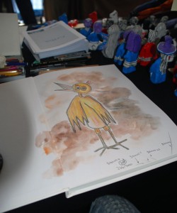 ludicomix 2012 filippo biagioli disegno acquerello su volume criba ibis