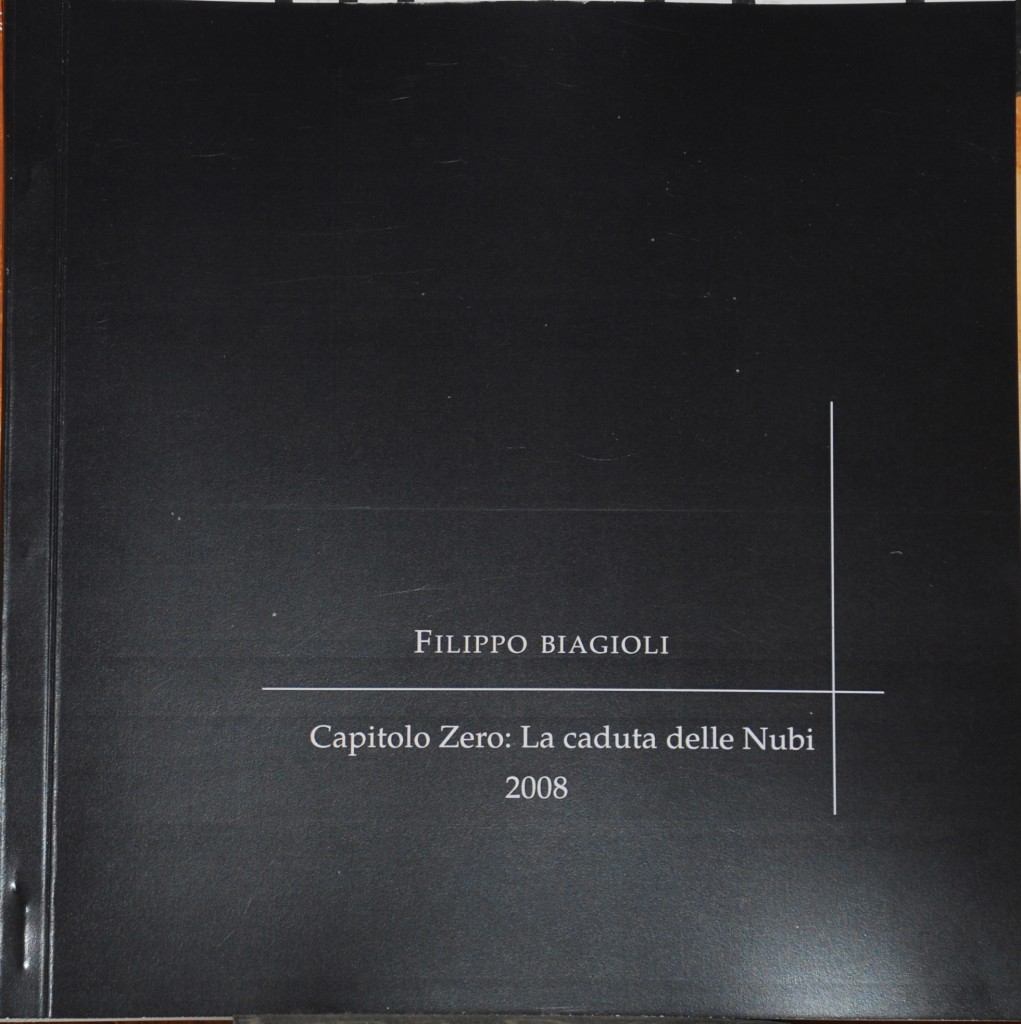 Capitolo Zero la Caduto delle Nubi filippo biagioli libro di arte analphabetica analphabetic art