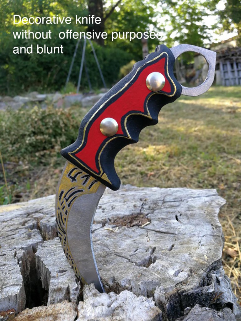 Decorative knife blade Filippo Biagioli